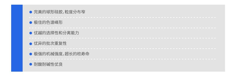 SinoPak填料分析柱特點(diǎn)