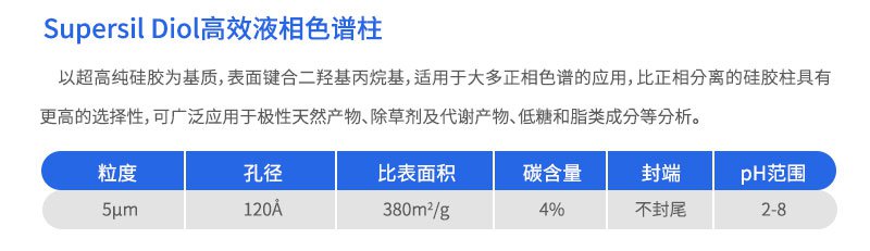Supersil Diol高效液相色譜柱